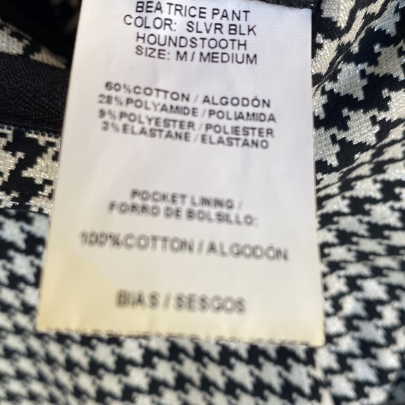 Silvia Tcherassi Houndstooth Beatrice Cropped Pants M - Picture 9 of 13